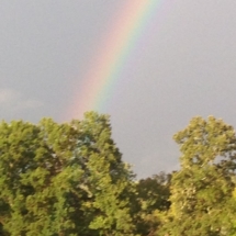 A nice rainbow after the rain showers